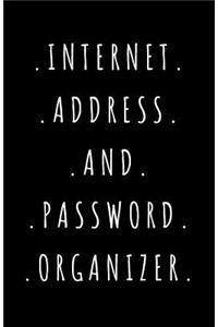 Internet Address and Password Organizer