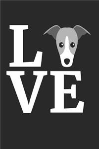 I Love My Greyhound Notebook - Gift for Greyhound Lovers - Greyhound Journal