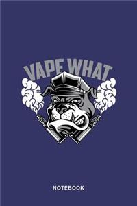 Vaporizer Vaping Art Graphic Notebook