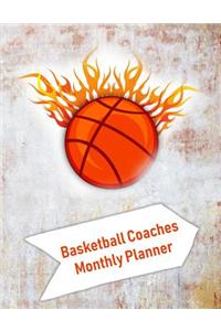 Basketball Coaches Monthly Planner