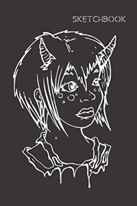 Anime-Manga Themed Sketchbook - 100 Pages