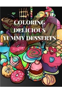 Coloring Delicious Yummy Desserts