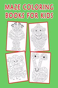 Maze Coloring Books for Kids