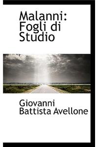 Malanni: Fogli Di Studio