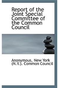 Report of the Joint Special Committee of the Common Council