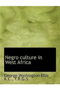 Negro Culture in West Africa