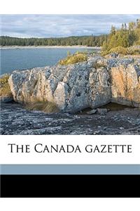 Canada gazette Volume 9