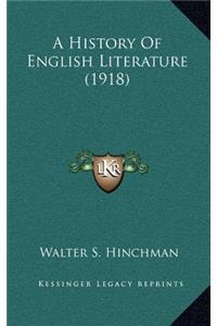 A History Of English Literature (1918)