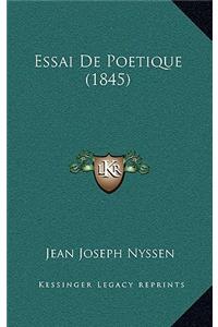 Essai De Poetique (1845)