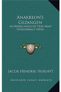 Anakreon's Gezangen