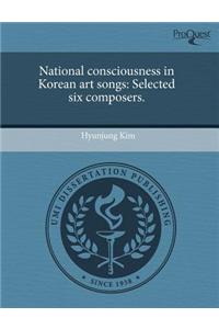 National Consciousness in Korean Art Songs: Selected Six Composers
