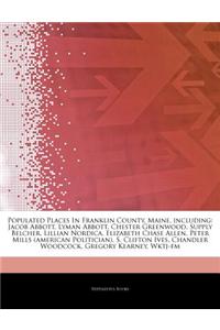 Articles on Populated Places in Franklin County, Maine, Including