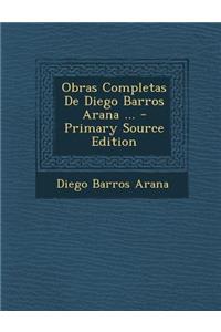 Obras Completas de Diego Barros Arana ...