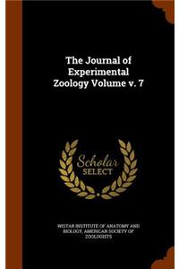 The Journal of Experimental Zoology Volume V. 7