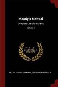 Moody's Manual