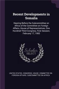 Recent Developments in Somalia