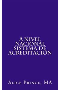 A nivel nacional Sistema de Acreditación