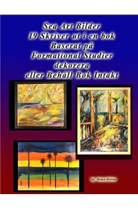 Sea Art Bilder 19 Skriver ut i en bok Baserat på Formational Studier dekorera eller Behåll Bok Intakt