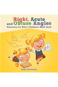 Right, Acute and Obtuse Angles - Geometry for Kids Children's Math Book