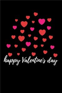Happy Valentine's Day. Blank Lined Journal Notebook