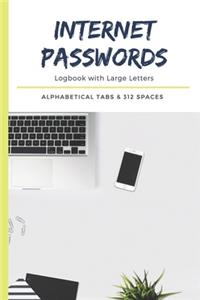 Internet Passwords Logbook