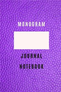 Monogram Personalized Notebook (6 * 9) 105 lined pages Journal, Diary, Practical Notebook For all generation