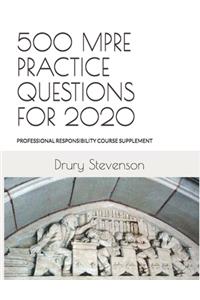 500 Mpre Practice Questions for 2020