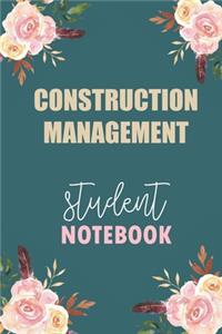 Construction Management Student Notebook