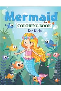 Mermaid Coloring Book for Kids