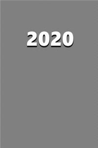 2020 Daily Planner 2020 Grey Color 384 Pages