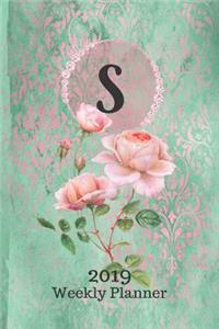 Letter S Personalized 2019 Plan on It Weekly Planner