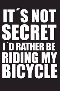 It´s Not Secret I´d Rather Be Riding My Bicycle