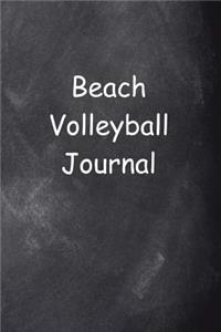 Beach Volleyball Journal Chalkboard Design