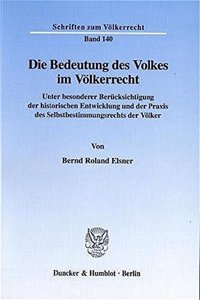 Die Bedeutung Des Volkes Im Volkerrecht