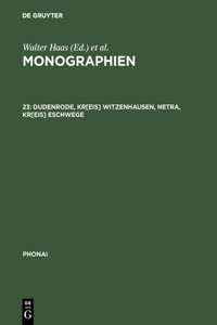 Monographien, 23, Dudenrode, Kr[eis] Witzenhausen, Netra, Kr[eis] Eschwege