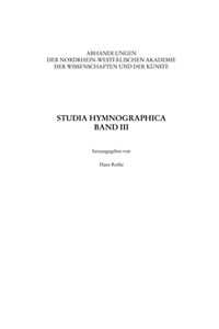 Studia Hymnographica III