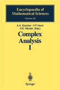 Complex Analysis I