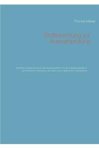 Stoffsammlung zur Auswahlprüfung