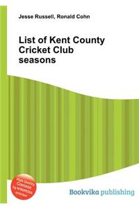 List of Kent County Cricket Club Seasons