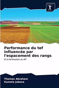 Performance du tef influencée par l'espacement des rangs