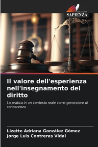 valore dell'esperienza nell'insegnamento del diritto