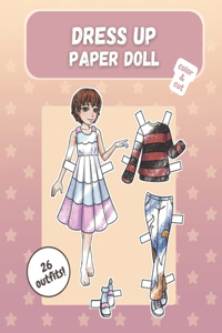 Dress up paper doll, color & cut
