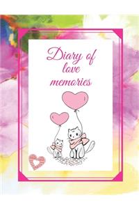 Diary of love memories