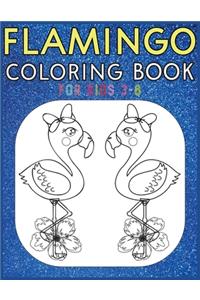 Flamingo Coloring Book For Kids 3-8