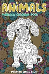 Mandala Coloring Book Animals - Mandala Stress Relief