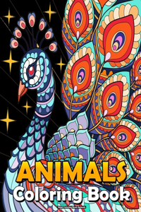 Adult Coloring Book Animals