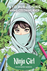 Anime Coloring book NInja Girl