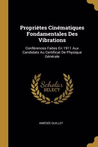 Propriétes Cinématiques Fondamentales Des Vibrations