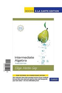 Intermediate Algebra, Books a la Carte Edition