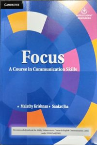 Focus : a course in communication skills - Recomended textbook for ability Enhancement Course in English Communication (AEC) under FYUGP at LNMU (English Book For LNMU )
